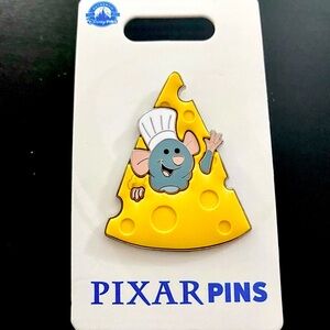 Disney Ratatouille Cheese Pin Authentic Diamond New on Card
